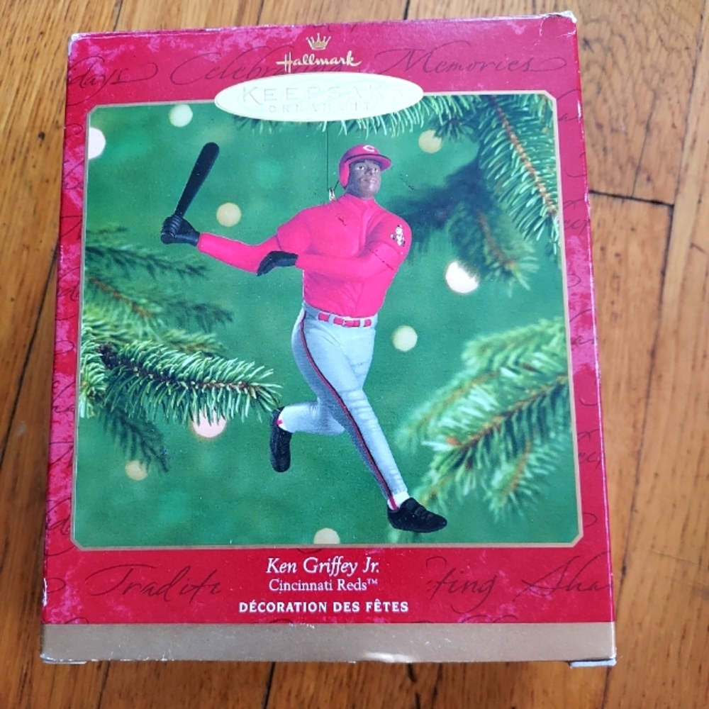 Ken Griffey Jr. Cincinnati Reds Baseball Hallmark Keepsake Christmas Ornament